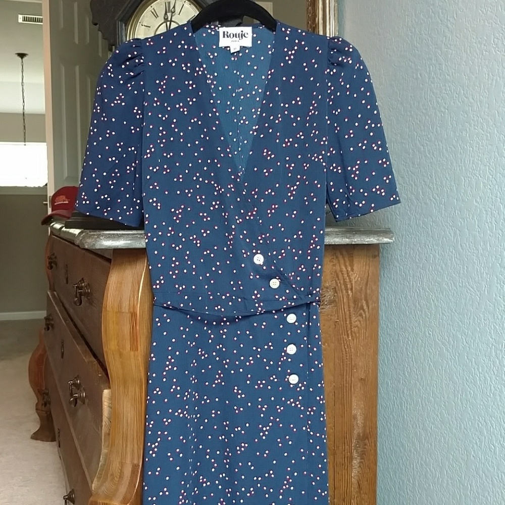 *SOLD* Rouje Paris Wrap Dress, 36 - Picture 4 of 8